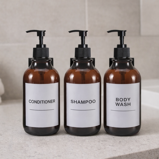 Luxe Bathroom Bottle Set