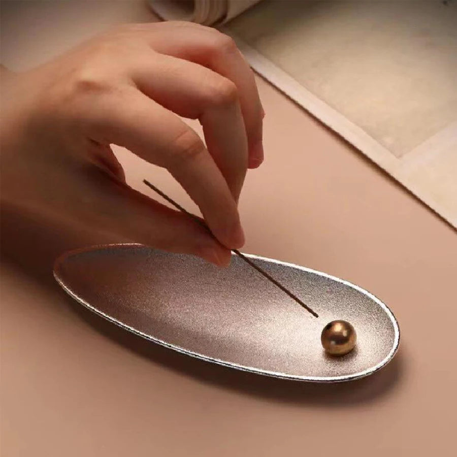 Copper Bead Incense Holder