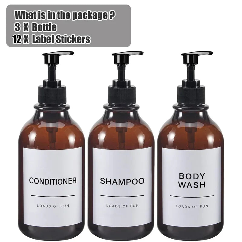 Luxe Bathroom Bottle Set