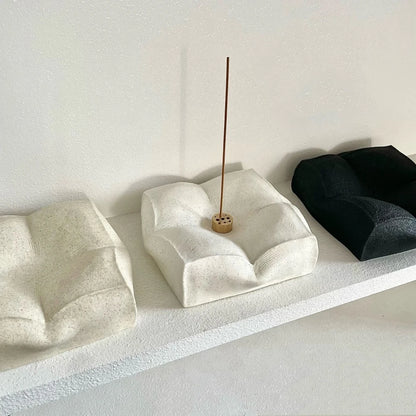 Sculpted Ceramic Incense Holder