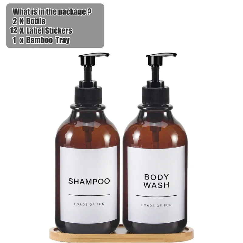 Luxe Bathroom Bottle Set