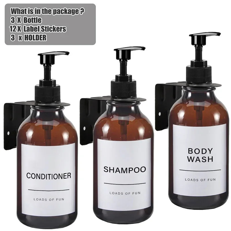 Luxe Bathroom Bottle Set