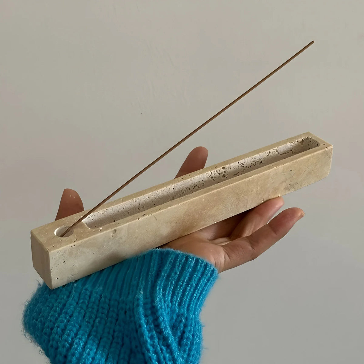 Travertine Incense Tray