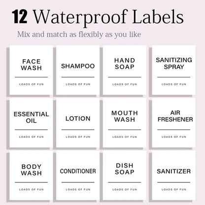 Luxe Bathroom Bottle Set