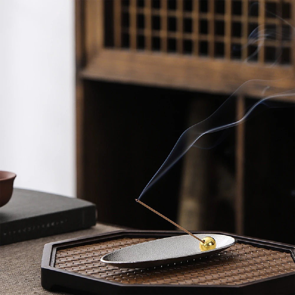 Copper Bead Incense Holder