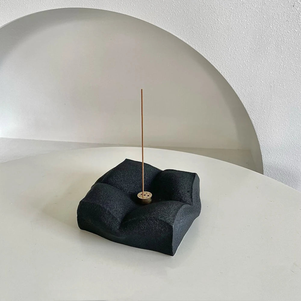 Sculpted Ceramic Incense Holder