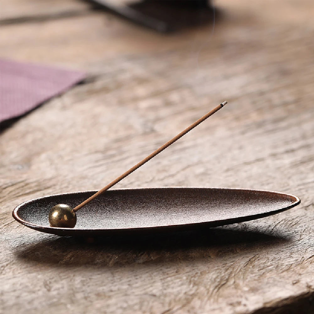 Copper Bead Incense Holder